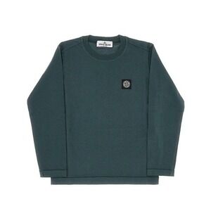 Stone Island Long Sleeve T-Shirt Compass Patch Green/Blue Medium